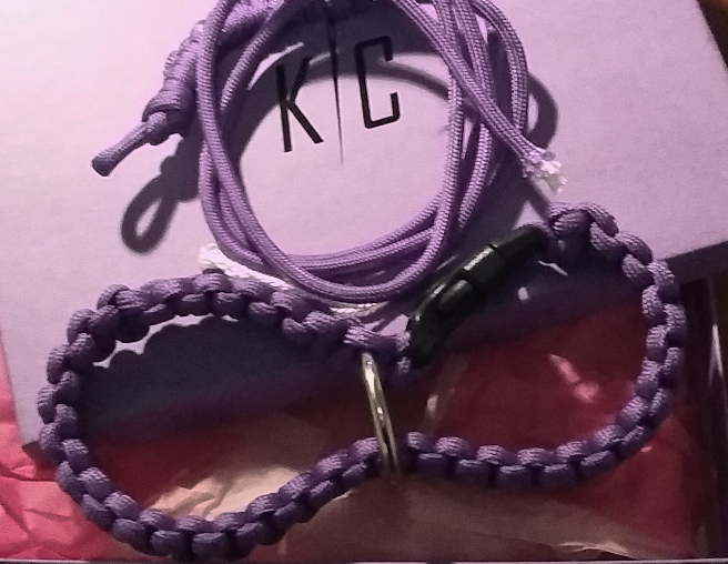 purple handcuffs made in the Kink Craft session