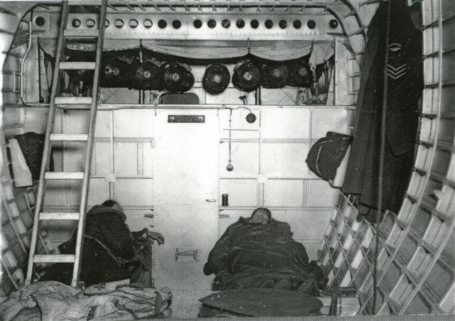 Sleeping quarters - port & starboard bunks