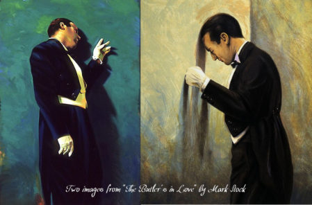 Two images from 'The Butler's in Love' by Mark Stock